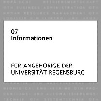 Flyer Nummer 7: Informationen für Angehörige der Universität Regensburg