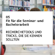 Flyer Nummer 5: Schulungsprogramm der Hochschulbibliothek Regensburg